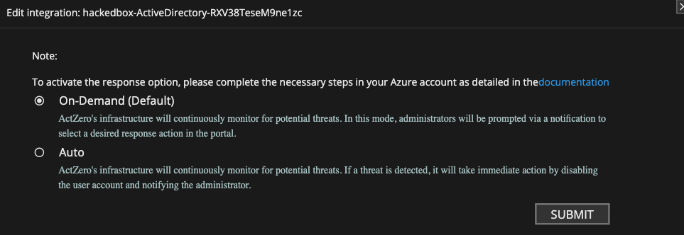 ADR Integrations Response